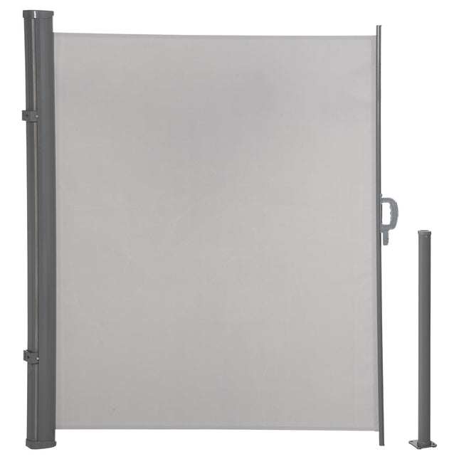 Seitenmarkise 300x160cm UV50+ Sichtschutz, Grau