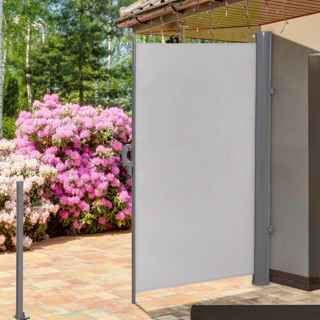 Seitenmarkise 300x160cm UV50+ Sichtschutz, Grau