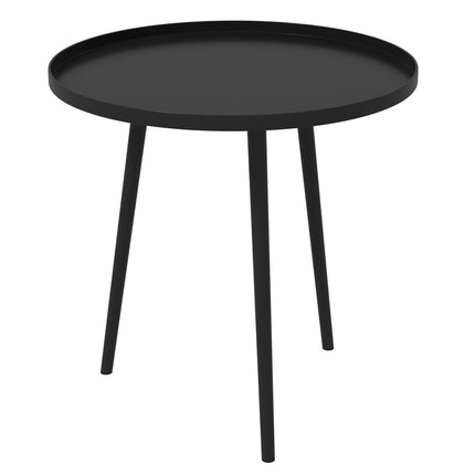 Garden table in black steel - 40 x 40 x 50 cm
