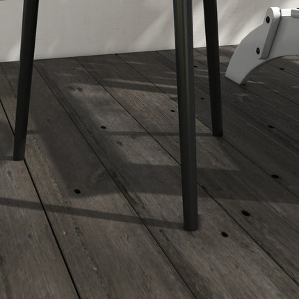 Garden table in black steel - 40 x 40 x 50 cm