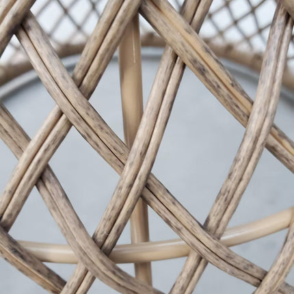 Rattan side table with UV protection, 45x45cm Boho Design