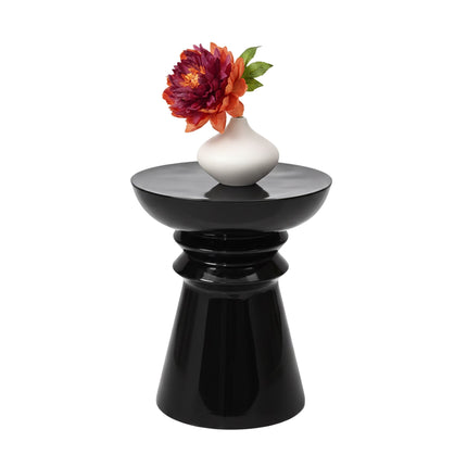 Side Table & Stool, Chess-Piece Silhouette Design