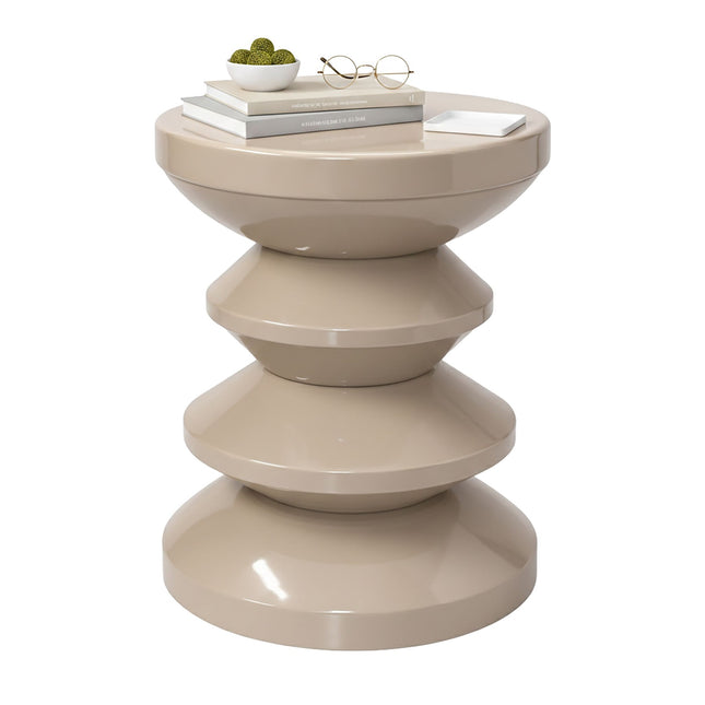 Odkládací stolek a stolička – cikcak design, styl 60.–70. let