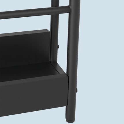Beistelltisch mit Ladestation, USB-Anschlüssen, Holzoptik