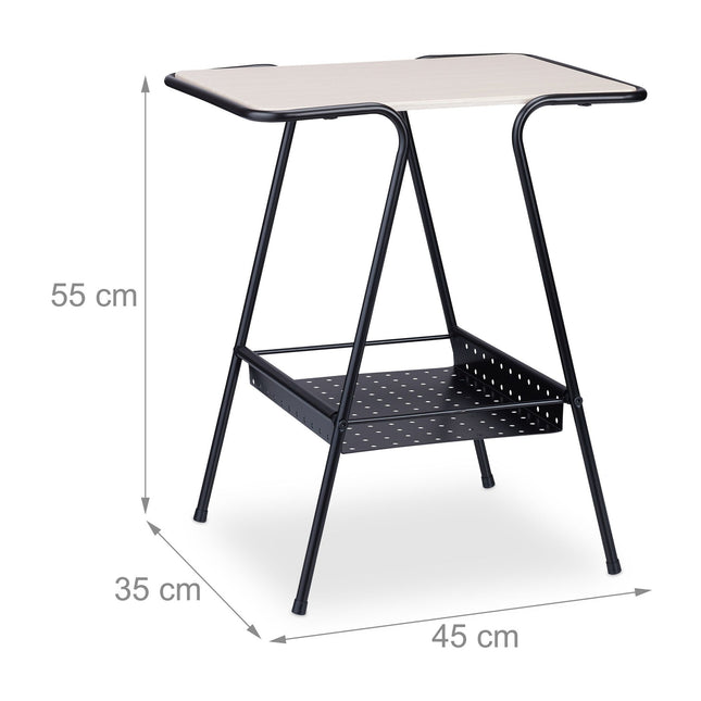 Bijzettafel met tijdschriftenrek