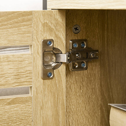 Sideboard, 2 Türen & Regalböden, Stahlrahmen