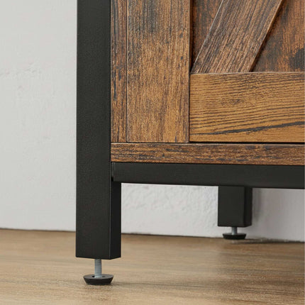 Sideboard with Sliding Barn Doors – Rustic Storage Cabinet