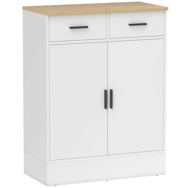 Dressoir met opbergruimte, 2 lades, verstelbare plank, hout