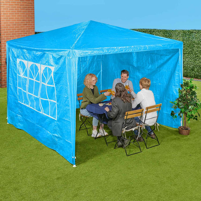 Seitenteile für blauen Pavillon, 3er-Set