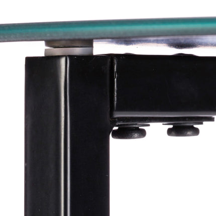 Beistelltisch rund um Glas &amp; Metall
