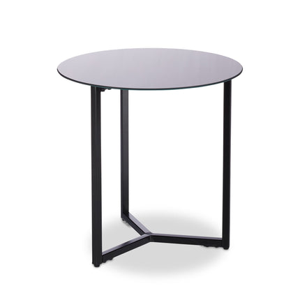 Beistelltisch rund um Glas &amp; Metall