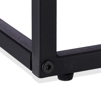 Beistelltisch schwarz mit Metallfuß