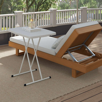 Höhenverstellbarer klappbarer Gartentisch aus Kunststoff – für den Innen- und Außenbereich