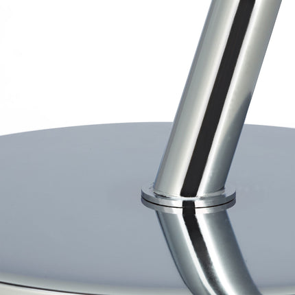 Beistelltisch aus Glas und Metall