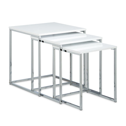 Beistelltisch im 3er-Set mit Metallbeinen