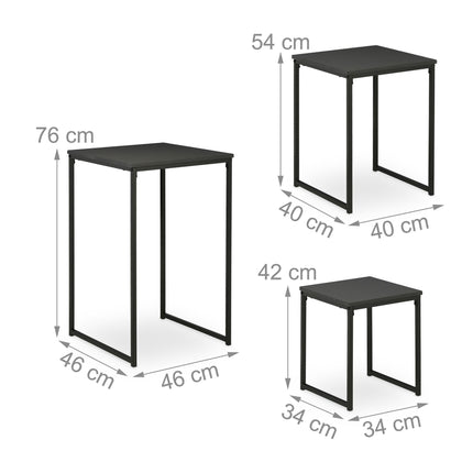 Ensemble de 3 tables d'appoint