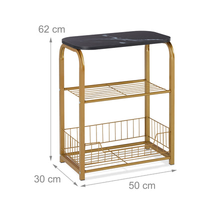 Side table storage