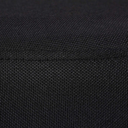 Beistelltisch mit Fußhocker schwarz