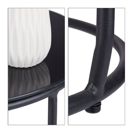 Beistelltisch mit integriertem Hocker
