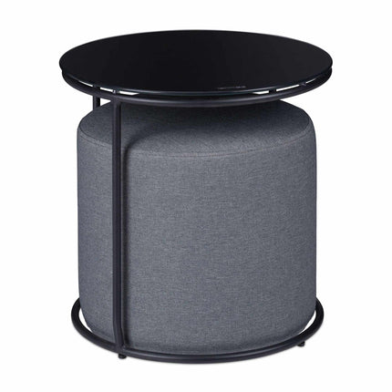 Beistelltisch mit integriertem Hocker