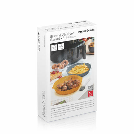 Silikonové košíky s kartáčem do horkovzdušných fritéz Mollicon InnovaGoods 2 ks
