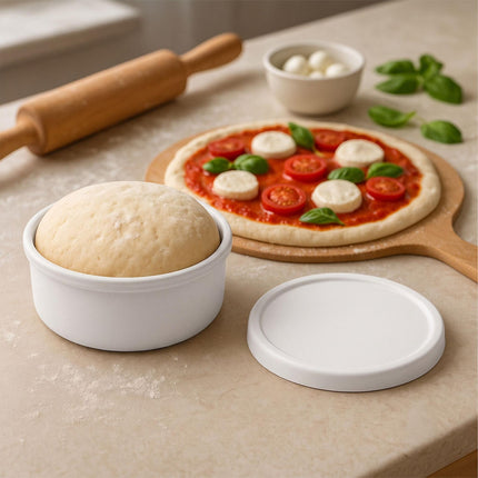 Silicone Pizza Dough Proofing Boxes with Lids, Set of 4