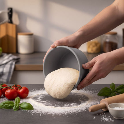Silicone Pizza Dough Proofing Boxes with Lids, Set of 4
