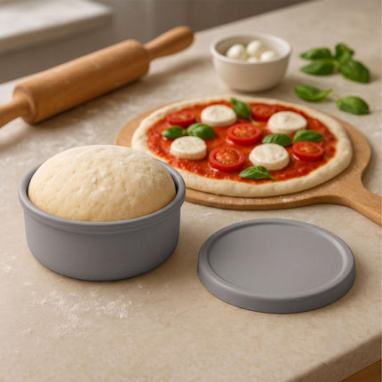 Silicone Pizza Dough Proofing Boxes with Lids, Set of 4