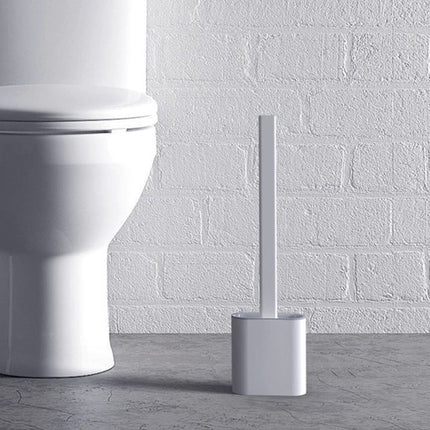 Silikon-Toilettenbürste mit hygienischem, belüftetem Halter