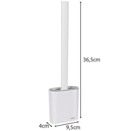 Silikon-Toilettenbürste mit hygienischem, belüftetem Halter