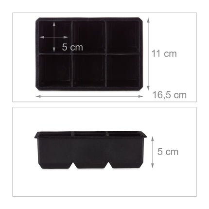 Silikon Eiswürfelform 2er Set