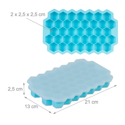 Silicone ice cube mold, set of 4