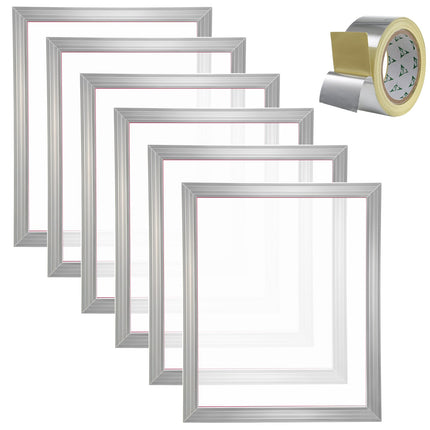 Silk Screen Printing Frames, 6 Pack, 20x24, 160 Mesh