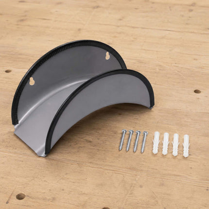 Silver Iron Hose Holders, Set of 2 with Edge Protection