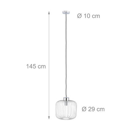 Silver Metal Pendant Lamp