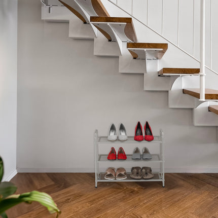Silver Shoe shelf Metal
