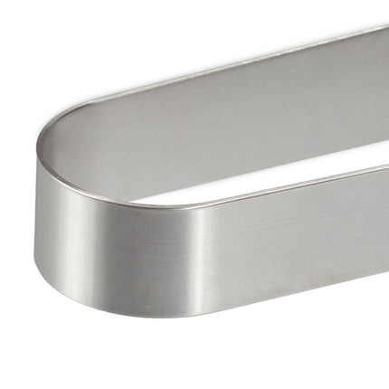 Silver towel rail stainless steel