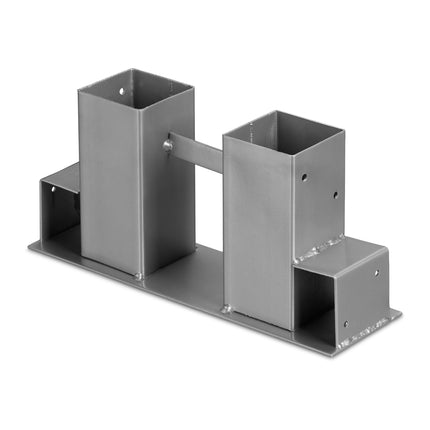 Silberne Holzstapelhilfe im 2er-Set
