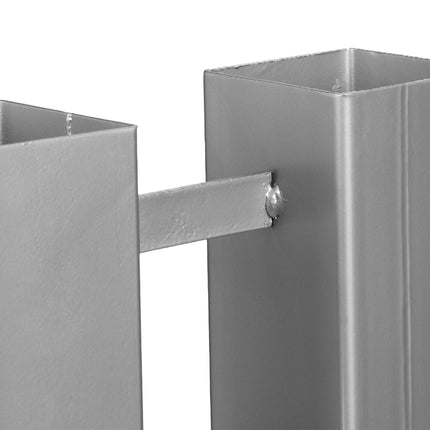 Silberne Holzstapelhilfe im 2er-Set