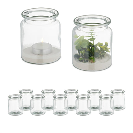 Simple Tealight Candle Holders, Set of 12