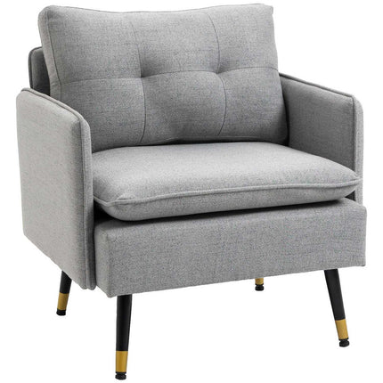 Lounge-Sessel; Leinenoptik, Kissen, 120 kg Tragkraft
