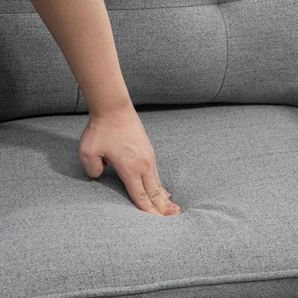 Lounge-Sessel; Leinenoptik, Kissen, 120 kg Tragkraft