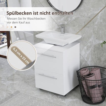 Bad-Unterschrank mit Schublade und Kippschutz