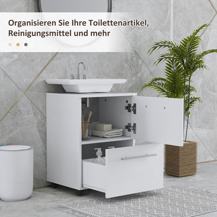 Bad-Unterschrank mit Schublade und Kippschutz