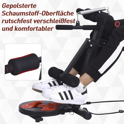 Verstellbare Sitzbank, gepolstert, 120 kg Traglast, rot/schwarz