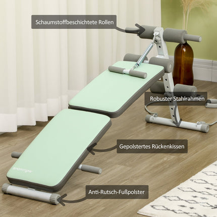 Folding bench - Adjustable with resistance bands