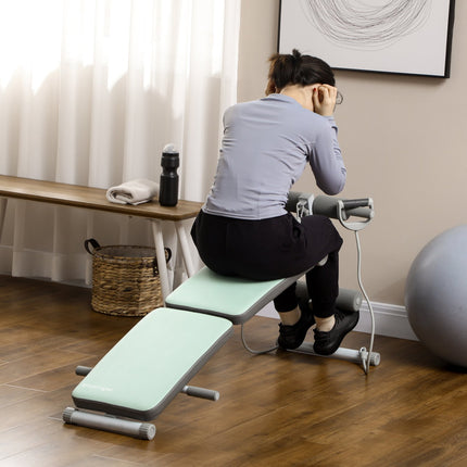 Folding bench - Adjustable with resistance bands