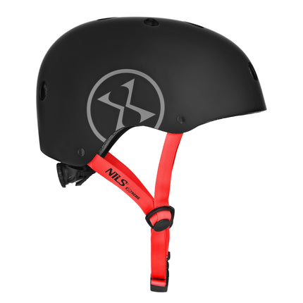 Skatehelm, verstellbarer Drehverschluss, 11 Belüftungsöffnungen, L 58-61 cm, Schwarz