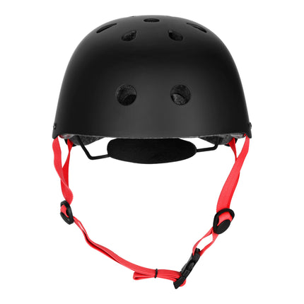 Skatehelm, verstellbarer Drehverschluss, 11 Belüftungsöffnungen, L 58-61 cm, Schwarz