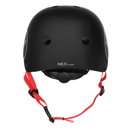 Skatehelm, verstellbarer Drehverschluss, 11 Belüftungsöffnungen, L 58-61 cm, Schwarz